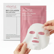 Bio-Collagen Real Deep Mask – Low Molecular Collagen, Hyaluronic Acid & Galactomyces Probiotics – Hydrating, Pore-Minimizing & Firming Facial Sheet Mask – 5 Pack